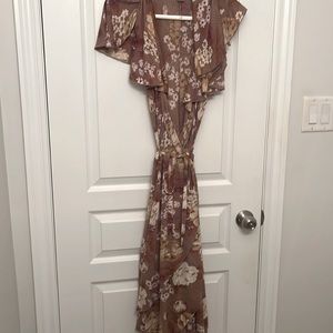 H&M Vintage Floral Wrap Dress Size 4